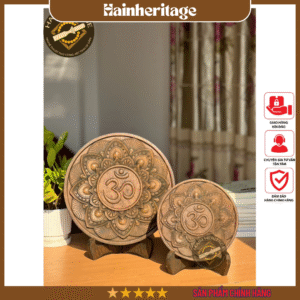 Bức Tranh Dấu Ấn Phật Pháp - Mộc Decor - Tranh Treo Tường- Để Bàn - Decor Trang Trí