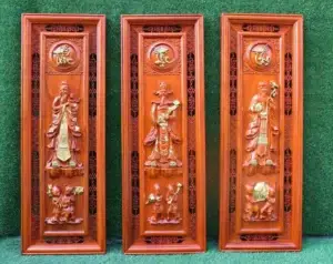 Tranh gỗ 3 ông Phúc Lộc Thọ