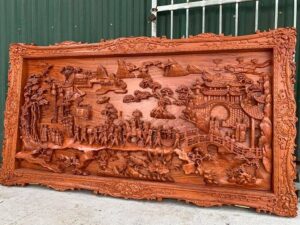 Tranh gỗ Vinh Quy Bái Tổ