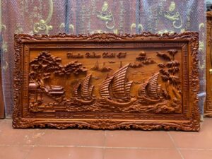 Tranh gỗ thuận buồm xuôi gió