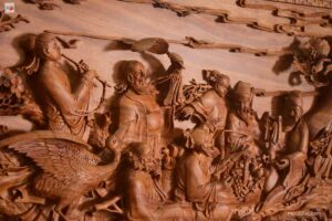 Tranh Gỗ Bát Tiên Quá Hải