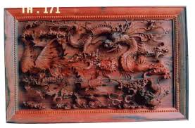 tranh gỗ rồng phượng